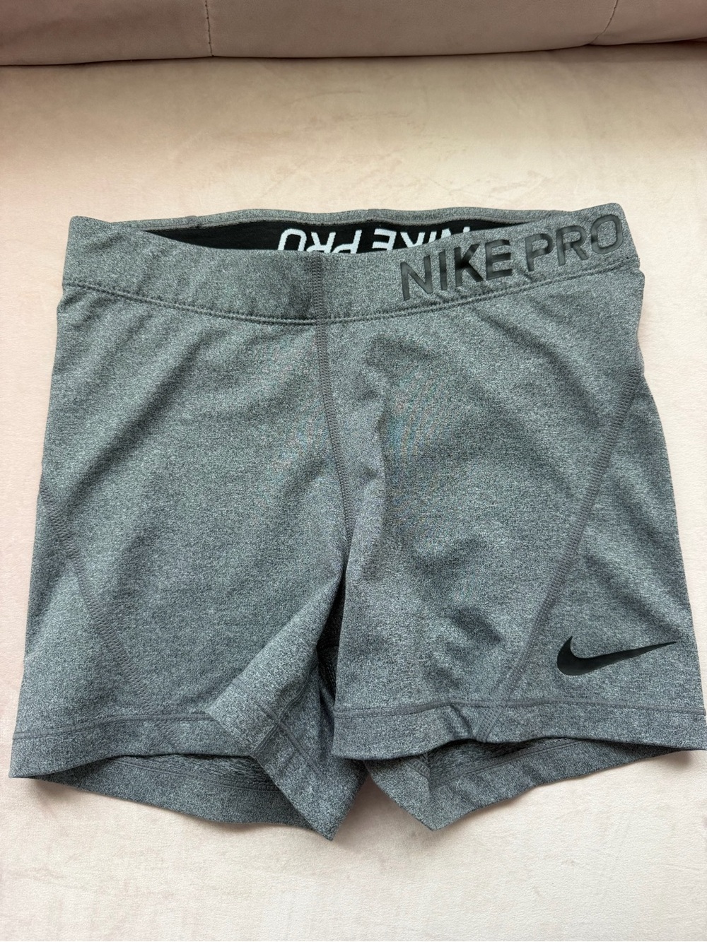 Nike Pro Women's Gray Athletic Training Shorts